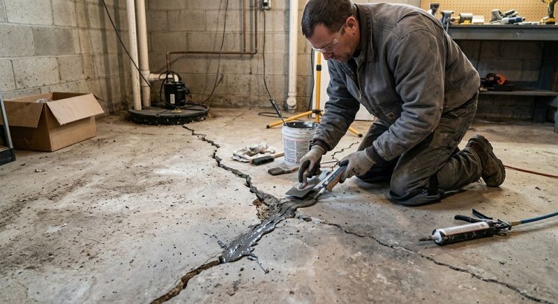 Cracked Basement Floor Repair in Okeechobee, FL