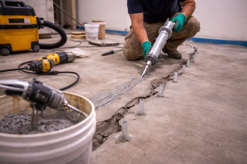 Cracked Basement Floor Repair in Okeechobee, FL