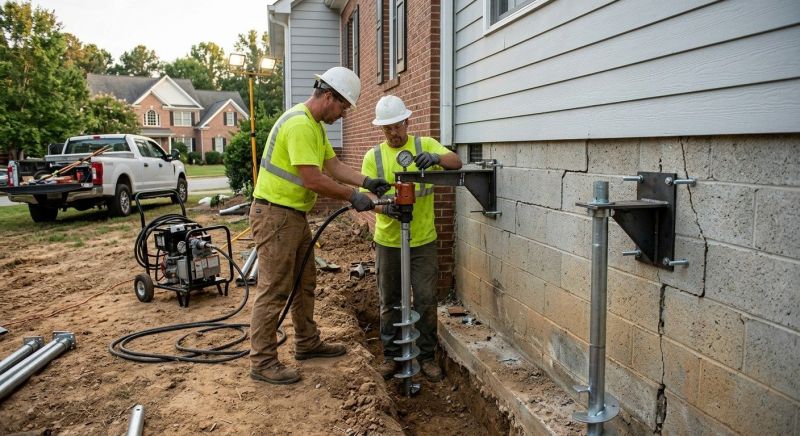Helical Piers Installation in Okeechobee, FL