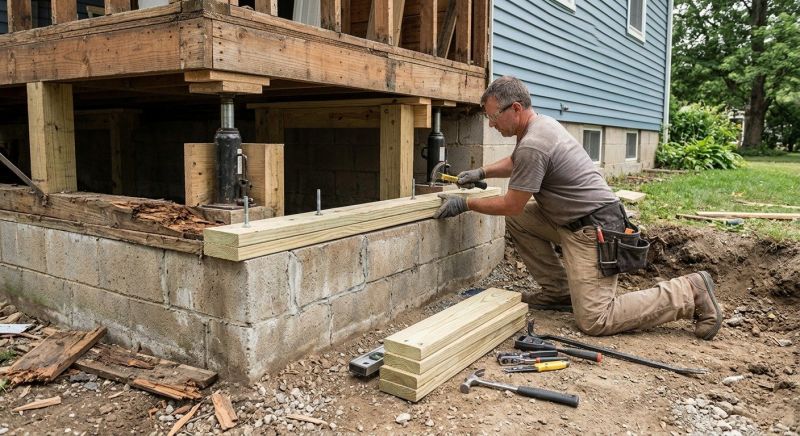 Sinking Foundation Repair in Okeechobee County, FL